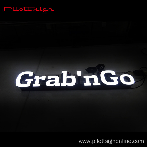 market logo signs custom LED advertising light